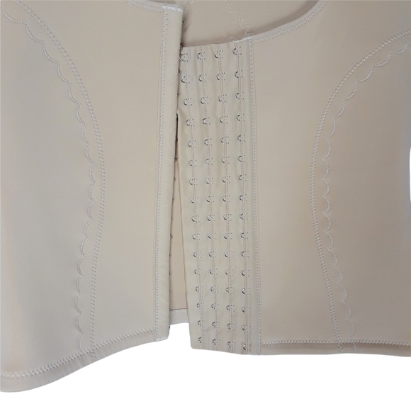 UNIQUE LINGERIE Corset Back Nude Tan Color Body Shaper Tank Top XXL - Picture 7 of 7